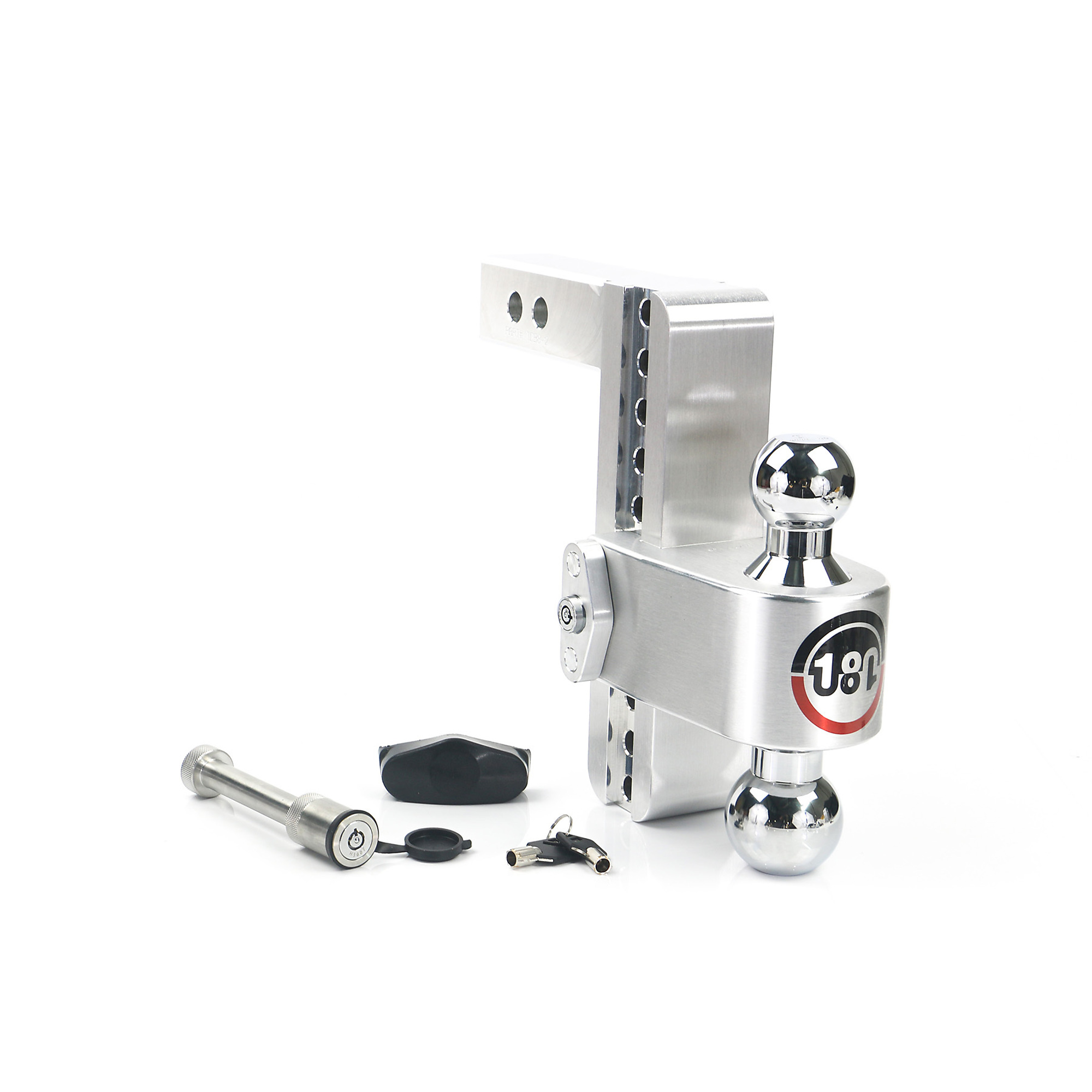 Weigh-Safe 180 Turnover Ball Hitch - 8in. Drop, 2in. Shank, 2-5/16in. Ball Diameter, 12,500 Lb. Capacity, Class V, Model# CTB8-2-KA